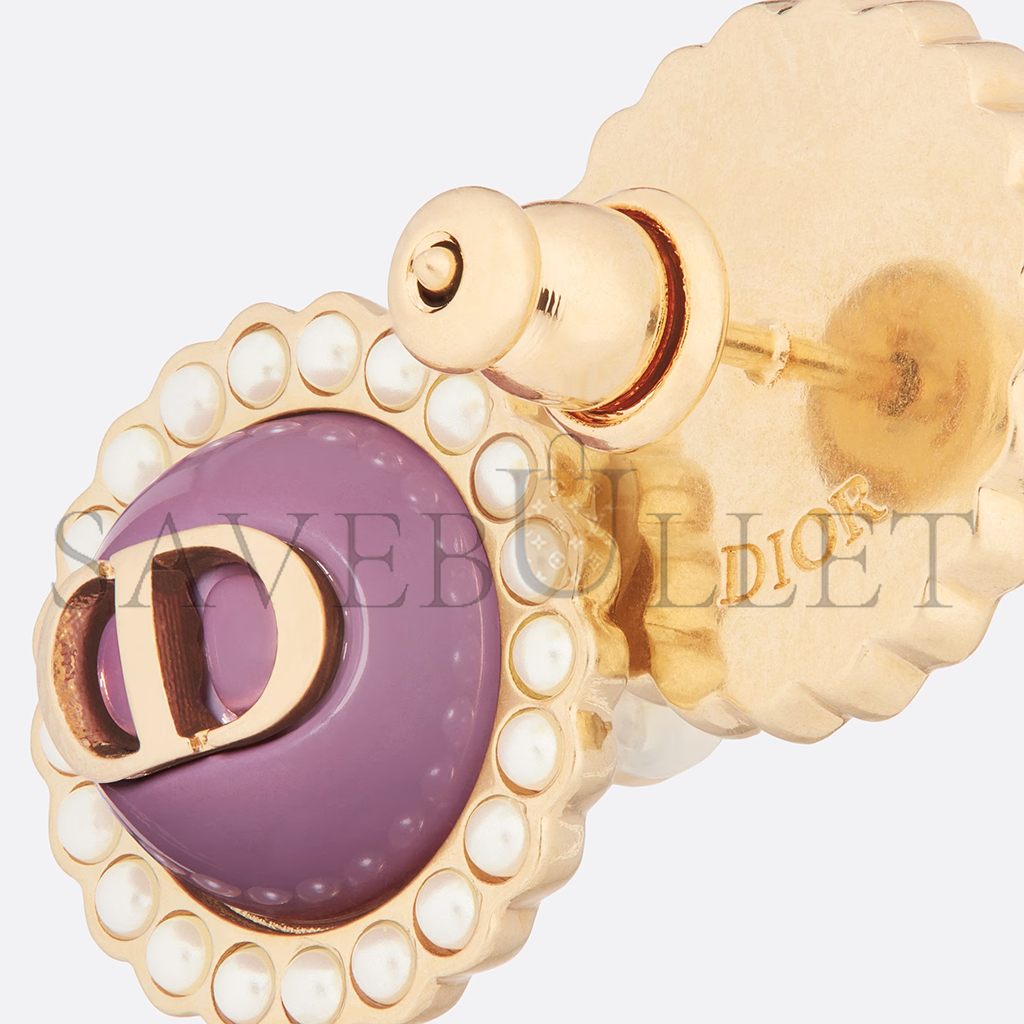 D*or petit cd baroque stud earrings  e1835ptcve_d304